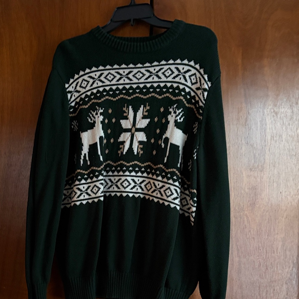 Dockers Dark Green Cotton Sweater